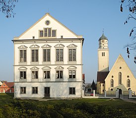 Oettingen in Bayern - Schloss und St. Jakobskirche.JPG