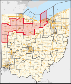 Ohio's 5th congressional district (since 2023).svg