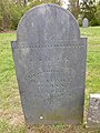 Gravestone of Eunice Wyman (died 1834), in Old Second Parish Burial Ground, in Burlington, Massachusetts.