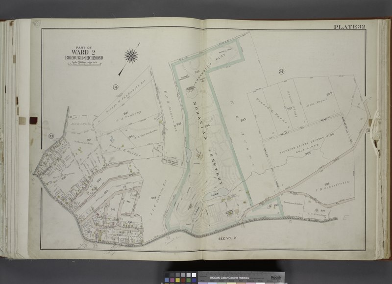 File:Part of Ward 2. (Map bound by Moravian Cemetery, Todt Hill Road, Flagg (Prospect Ave) PL, Richmond Road, Rockland Ave (Egbert)) NYPL1646252.tiff