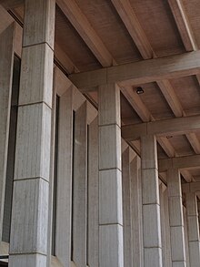 The Concert Hall displays elements of brutalist architecture Perth Concert Hall exterior detail.jpg