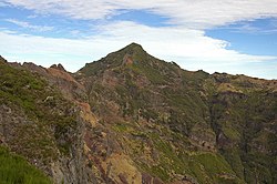 Pico Ruivo (1861 m), the highest peak of Madeira Island and the third highest of Portugal. Pico Ruivo.jpg