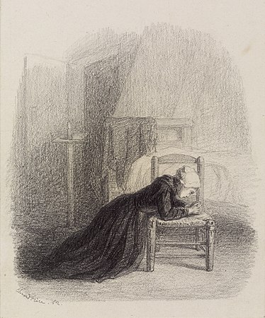 Scène d'intérieur avec une femme en train de prier, (1862), Walters Art Museum, Baltimore.
