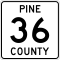 File:Pine County Route 36 MN.svg