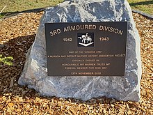 3rd Armoured Division Plaque - Murgon Showgrounds Plaque - Murgon Showgrounds - McAllister st.jpg