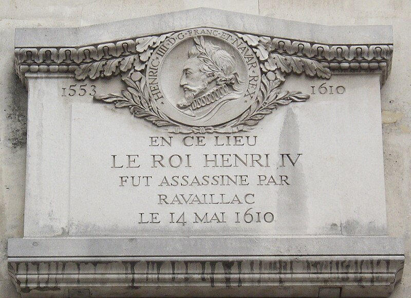 File:Plaque Ravaillac, 8 rue de la Ferronnerie, Paris 1.jpg