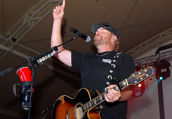 White collaborated with Toby Keith on several occasions.