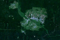 Polana Białowieska z satelity
