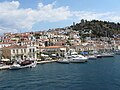 The seaside of Poros island, Greese.