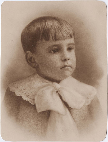 Portrait of O'Neill as a child, c. 1893