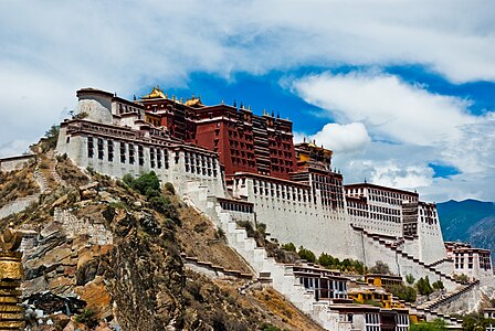 El palacio de Potala, en el Tíbet, está chulo