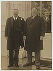 Roosevelt e Taft na Casa Branca antes de partir para o Capitólio