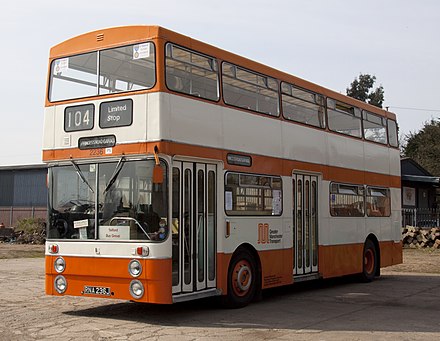 Preserved Greater Manchester Transport Park Royal 'Mancunian'-bodied Daimler Fleetline in 2010