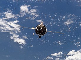 TGC „Progress M1-11“ vor dem Andocken an die ISS