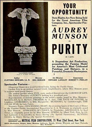 <i>Purity</i> (film) 1916 film directed by Rae Berger