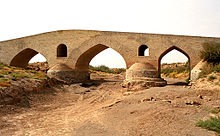 A bridge from the Safavid period, near Qazvin Qazvin - safavid bridge.jpg