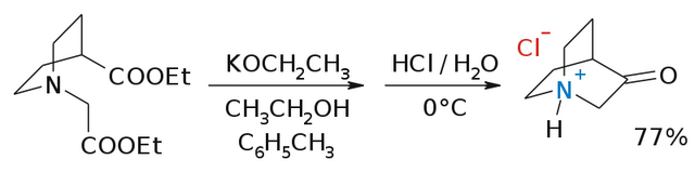 3-奎宁环酮盐酸盐合成