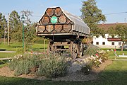 Deutsch: Salzwagen als Denkmal in Rainbach im Mühlkreis