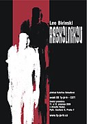 Plakat für die Aufführung Raskolnikov. Theater Ty-já-tr, Prag 2009.