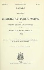 Thumbnail for File:Report of the Minister of Public Works on the works under his control, for the fiscal year ended March 31, 1923. (IA 1924v60i6p31 1724).pdf