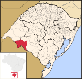 Kaart van Santana do Livramento