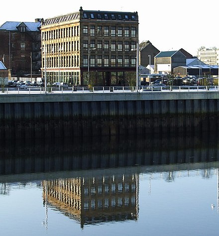 A riverside warehouse in Tradeston