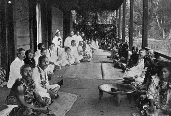 Robert Louis Stevenson's birthday fete at Vailima, 1894