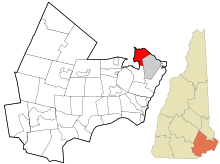 Rockingham County New Hampshire incorporated and unincorporated areas Newington highlighted.svg
