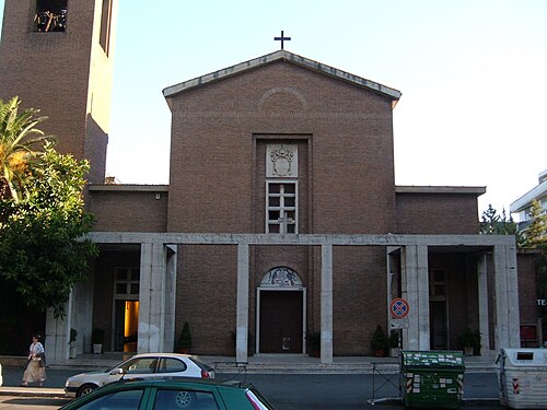 Kyrkan Santa Galla i stadsdelen Garbatella i Rom.