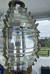 Detail of the Rose Island Light Fresnel lens. Rose Island Light Fresnal Lens.jpg