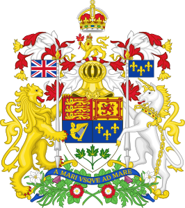 Det kongelige våpenet brukt av Georg VI i Canada