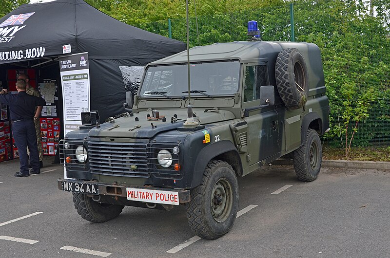 File:Royal Military Police Land Rover Defender.jpg