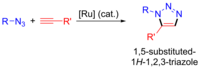 Ruthenium catalysed azide-alkyne cycloaddition.
