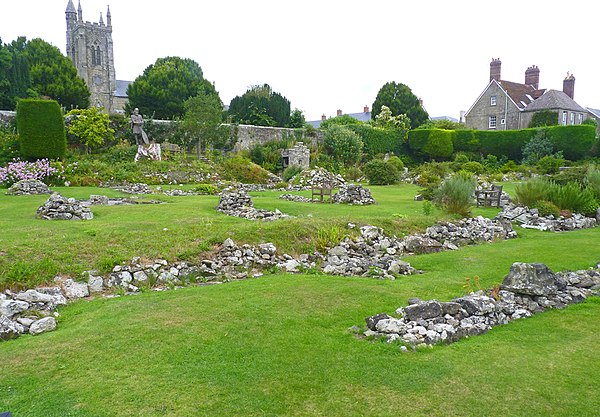 The ruins of Shaftesbury Abbey