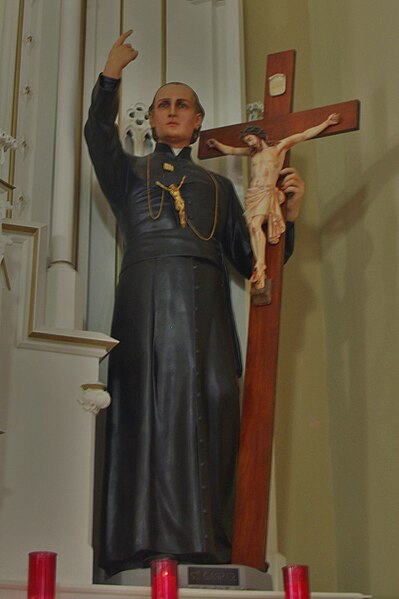 File:Saint Mary Catholic Church (Philothea, Ohio) - interior, statue of Saint Gaspar del Bufalo.jpg