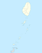 Kingstown (olika betydelser) på en karta över Saint Vincent och Grenadinerna