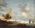 Thumbnail for File:Salomon van Ruysdael - A Ferry Boat near Arnheim - WGA20576.jpg