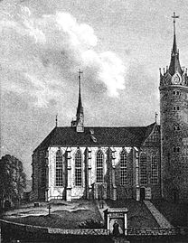 Die kasteelkerk soos dit in Luther se tyd daar uitgesien het.