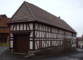 English: Half-timbered building in Schotten, Betzenrod, Am Brunnen 12, Hesse, Germany.