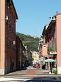 Scorcio di Via della Libertà presso la frazione di Riva Trigoso, Sestri Levante, Liguria, Italia