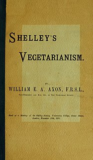 <i>Shelleys Vegetarianism</i> 1891 pamphlet on the diet of Percy Shelley
