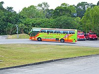 接駁車離開測試場，結束參觀戰甲車動態性能展示行程。