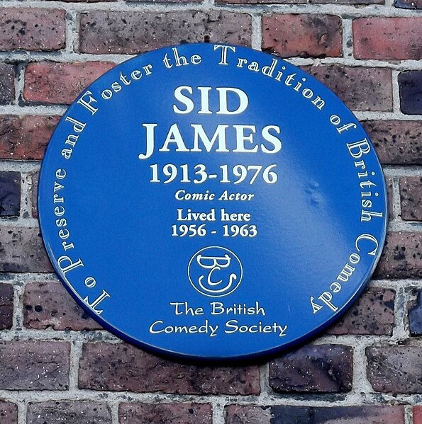 British Comedy Society plaque at 35, Gunnersbury Avenue