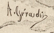 podpis Auguste Gérardina