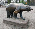 "Bär" von Birgit Horota, 1966, Humannplatz, Berlin-Prenzlauer Berg, Deutschland
