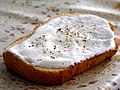 Slice of toast with sour cream and pepper.jpg