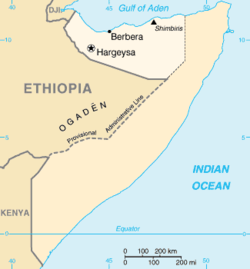 Location of Somaliland