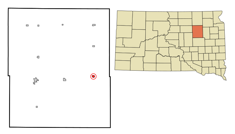 File:Spink County South Dakota Incorporated and Unincorporated areas Doland Highlighted.svg