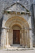 Le portail de l'église (juillet 2014)
