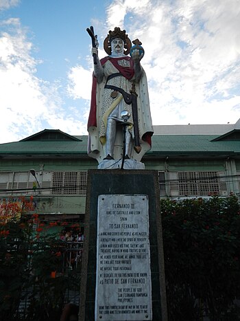 Statue of Ferdinand III (Patio of Metropolitan Cathedral of San Fernando in the Philippines)